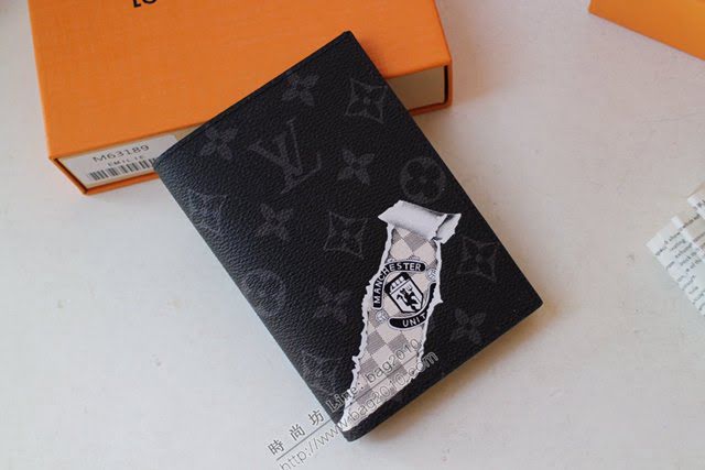 lv護照夾 M64411 櫻花護照夾 lv黑花護照套  lvqb1274